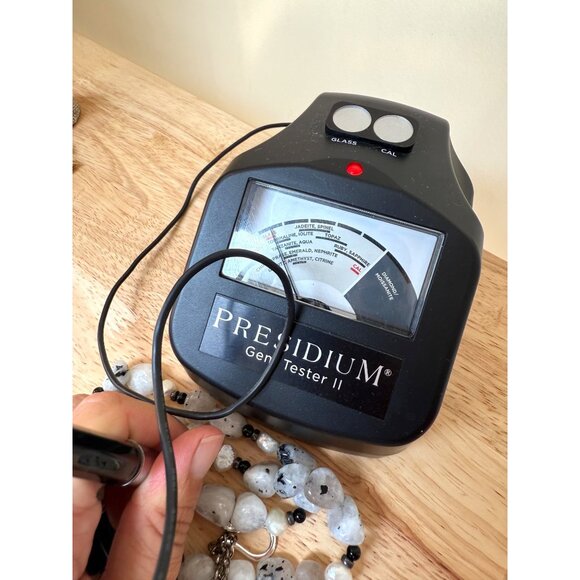 Handcrafted Multi-Strand Moonstone Pearl & Black Glass Necklace - Picture 8 of 10